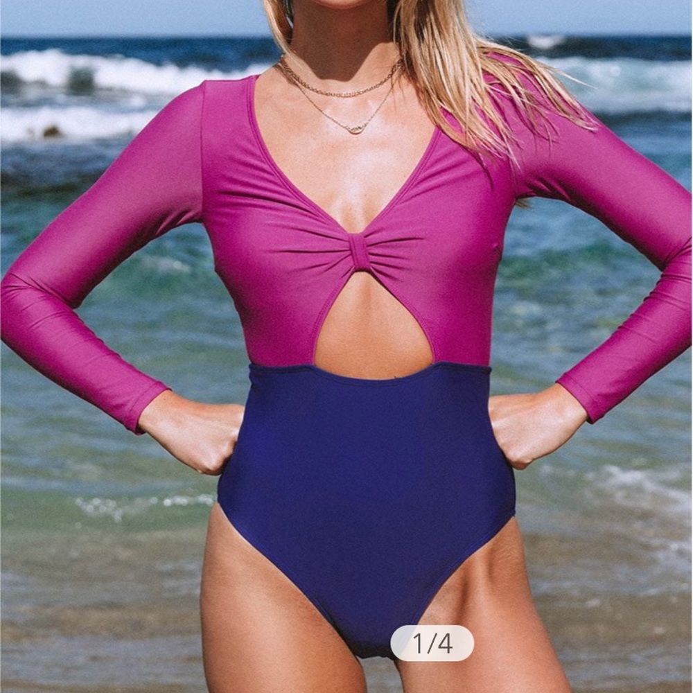 Cupshe Long Sleeve One Piece Swimsuit